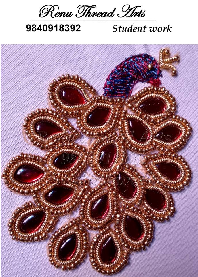 Our student Durga’s Aari work