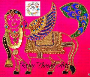 Aari embroidery work by Rta