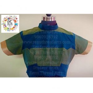 Fashion designing class student Vijaya's superb work